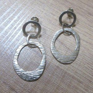 Silpada P1529 Interlocking discs post sterling silver earrings